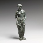 Bronze statuette of Aphrodite with silver eyes by Sabine Schmalbeck