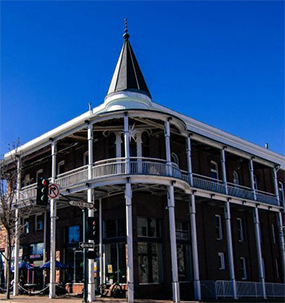 Exterior of the Weatherford Hotel