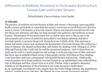 Differences in Antibiotic Resistance in Fresh-water Bacteria from Furman Lake and Feeder Streams by Dylan Richards, Clarissa Graham, and Laura Snyder