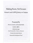 Making Room, Not Excuses: Women's and LGBTQ History on Campus